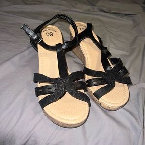 Black Heeled Sandals